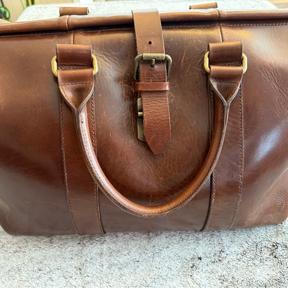 Satchel & Page Gladstone Leather Travel/Weekender Bag - Picture 16 of 17